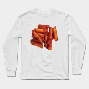 Korean Oil Tteokbokki - Stir fried spicy rice cake Long Sleeve T-Shirt